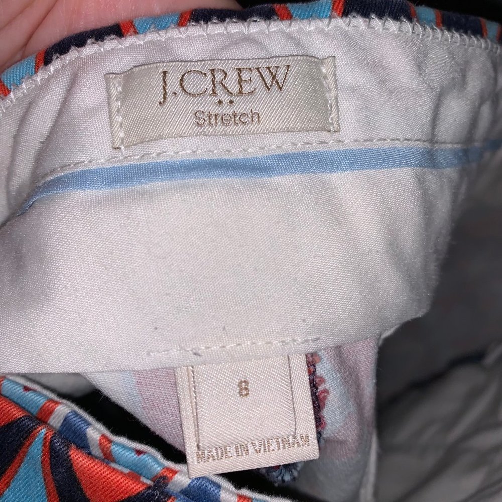 J Crew Stretch Geometric Pattern Shorts - image 5